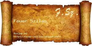 Feuer Szilas névjegykártya